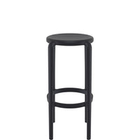 siesta tom commercial bar stool 75cm black 2