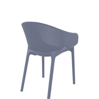 siesta sky pro commercial chair dark grey 3