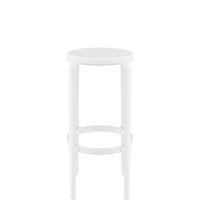 siesta tom commercial bar stool 75cm white 2