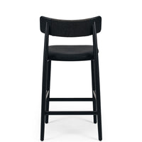 napoleon highback wooden bar stool black  3