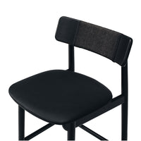napoleon highback wooden bar stool black  4
