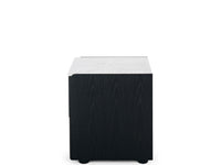 iowa black bedside table marble top 4