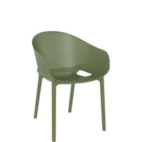 siesta sky pro commercial chair olive green 3