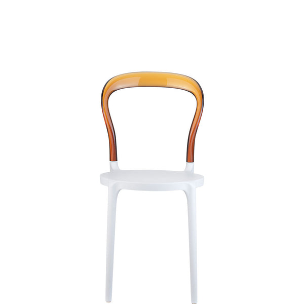 siesta mr bobo commercial chair white/amber