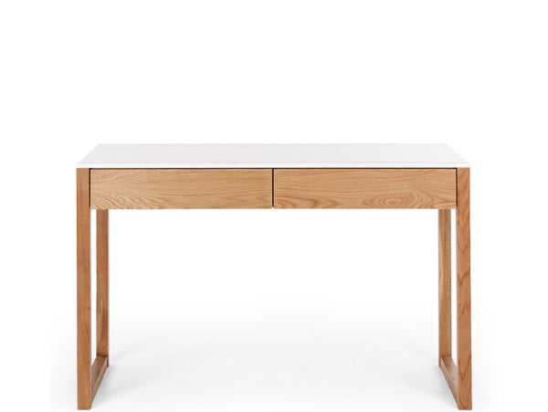 avon oak desk marble top