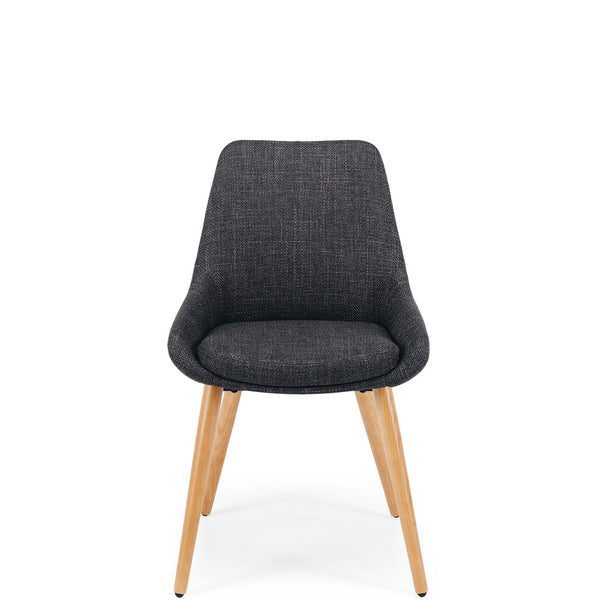 birch dining chair dark grey