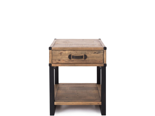 forged wooden bedside table 
