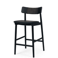 napoleon highback wooden bar stool black  1