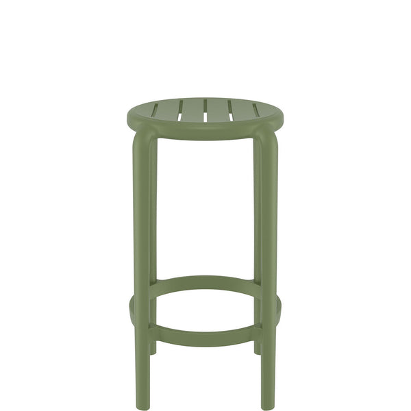 siesta tom bar stool 65cm olive green