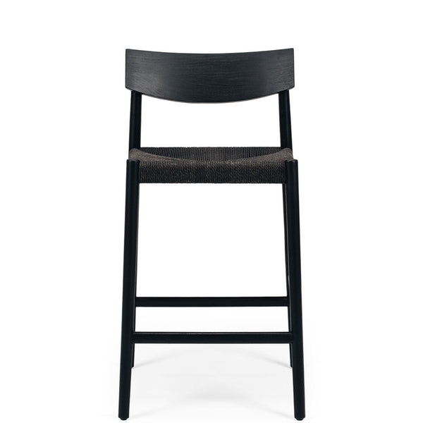 veloster highback wooden bar stool black