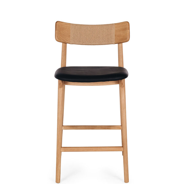 napoleon highback kitchen bar stool natural