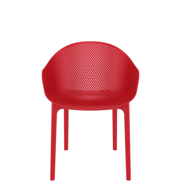 siesta sky commercial chair red