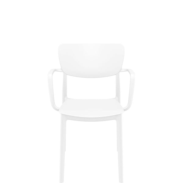 siesta lisa armchair white