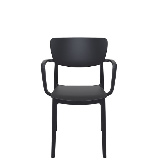 siesta lisa outdoor armchair black