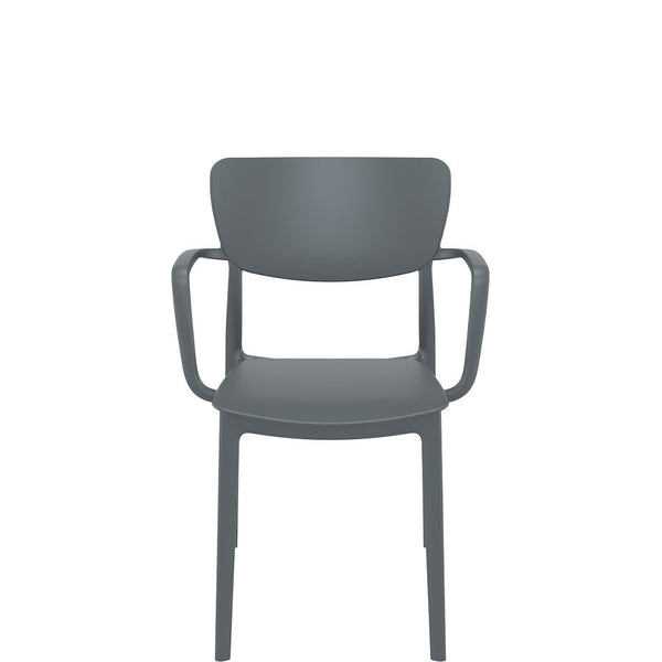 siesta lisa outdoor armchair charcoal