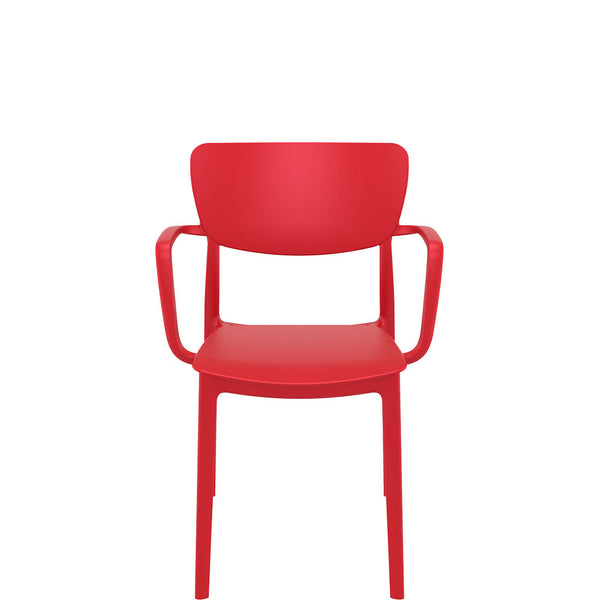 siesta lisa outdoor armchair red