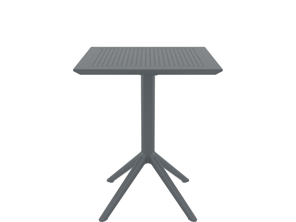 siesta sky square folding table charcoal