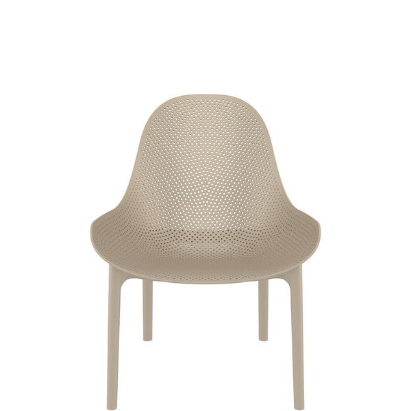 siesta sky lounge commercial chair taupe