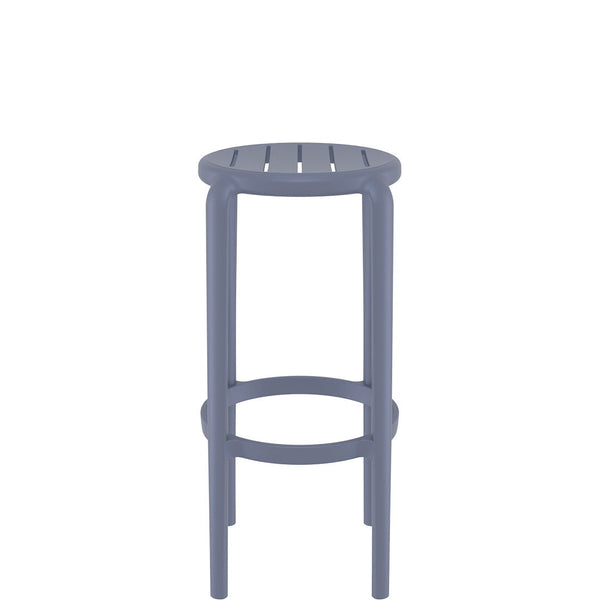tom bar stool 75cm dark grey