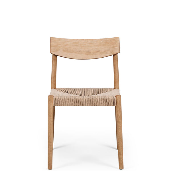 veloster dining chair natural oak