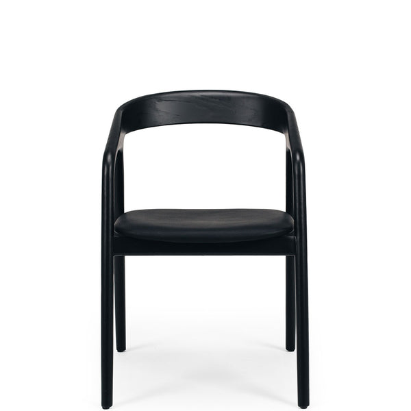 vienna dining chair black oak
