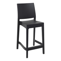 siesta maya bar stool 65cm black 1