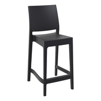 siesta maya outdoor bar stool 65cm black 1