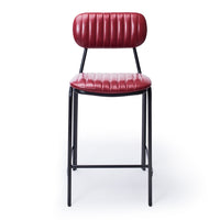 retro bar stool vintage red 5