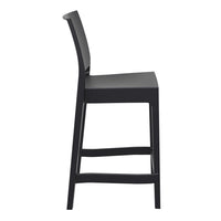 siesta maya outdoor bar stool 65cm black 6