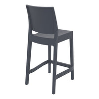 siesta maya outdoor bar stool 65cm dark grey 3