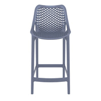 siesta air outdoor bar stool 65cm dark grey 2