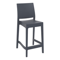 siesta maya bar stool 65cm dark grey 1