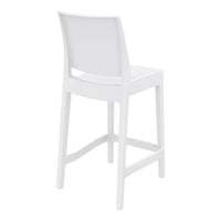 siesta maya bar stool 65cm white 3