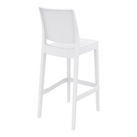 siesta maya bar stool 75cm white 3