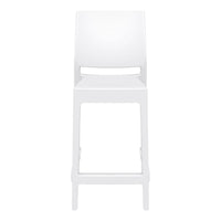 siesta maya outdoor bar stool 65cm white 5