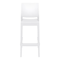 siesta maya outdoor bar stool 75cm white 5