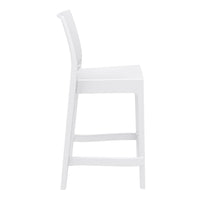siesta maya outdoor bar stool 65cm white 2