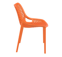 siesta air outdoor chair orange 2