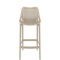 siesta air commercial bar stool taupe