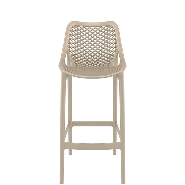 siesta air commercial bar stool taupe