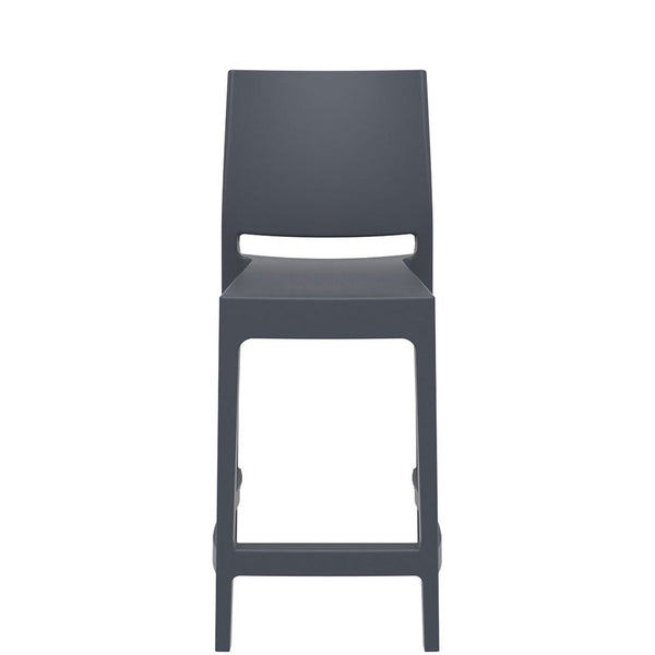 siesta maya bar stool 65cm dark grey