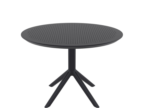 siesta sky round table black