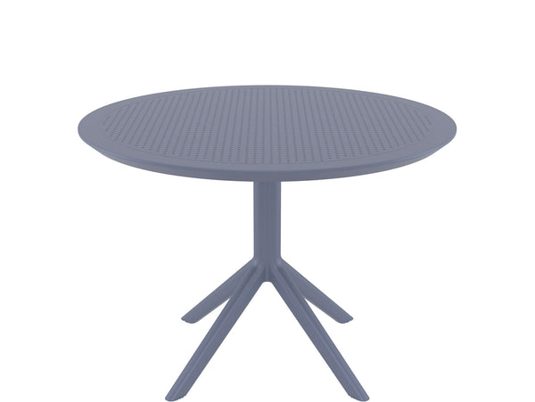 siesta sky round table dark grey