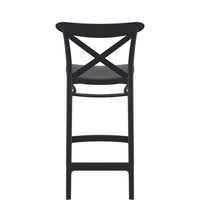 siesta cross bar stool 65cm black 2