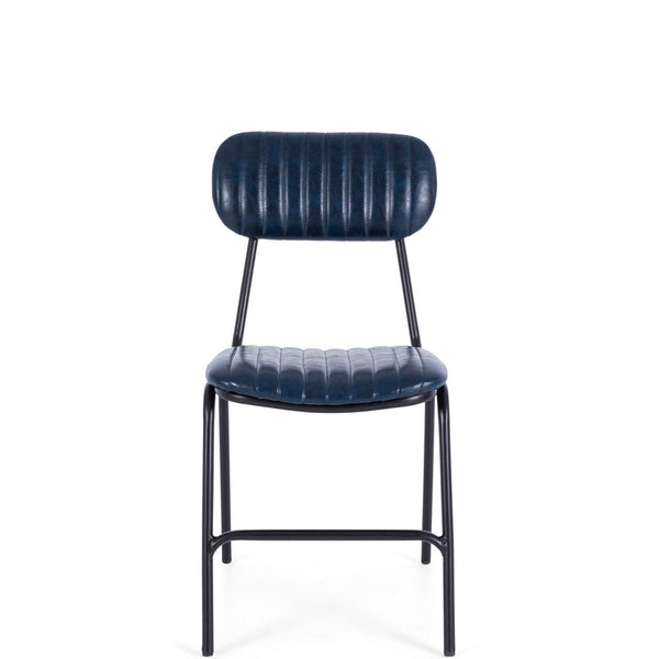 retro commercial chair blue p.u