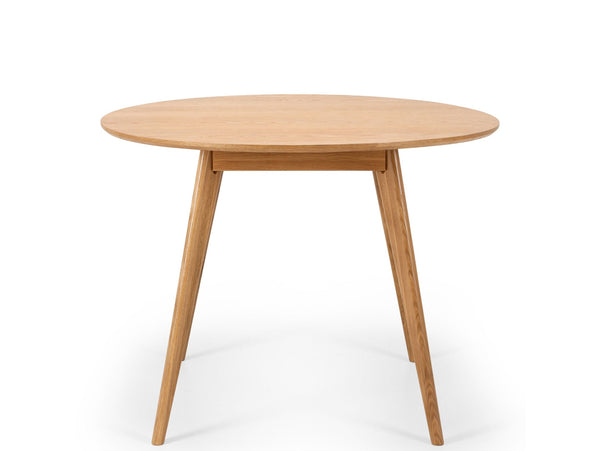paris wooden dining table 100cm round
