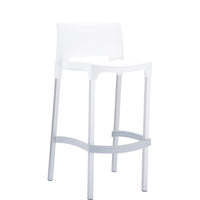 siesta gio bar stool 75cm white