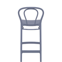 siesta victor bar stool 65cm dark grey 2