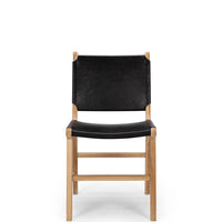 fusion chair black leather
