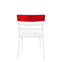 siesta moon chair white/red 3